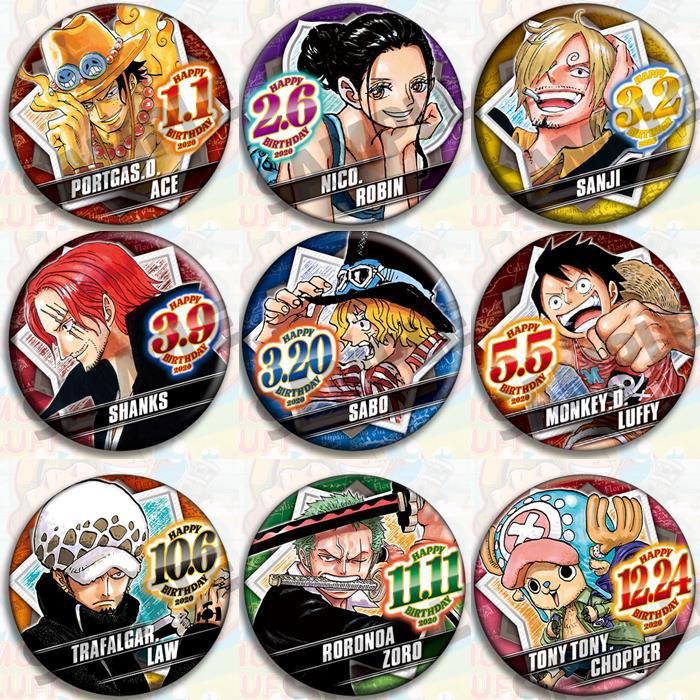 Luffy Anime Merchandise - One Piece Anime-Abzeichen-Set, offizielle Merchandise 2020,