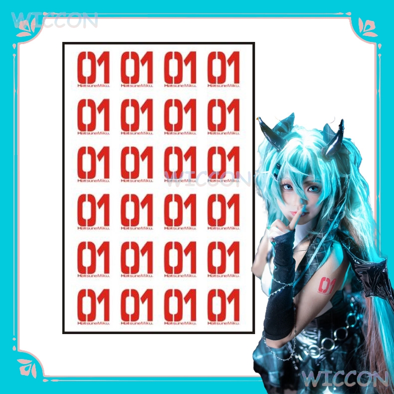Anime Merchandise Women - Kulan/Tattoo Aufkleber Arm Wasserdicht Temporäre Mikuku