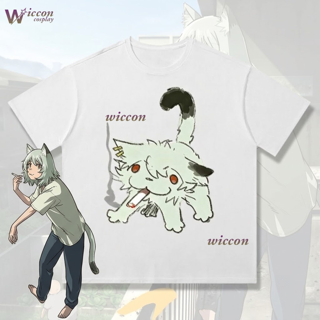 Anime Merchandise Shirt - YesOk Chainsmoker Cat Yaniko Satou Niedliches