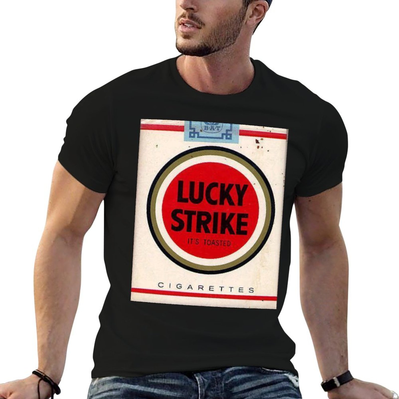 Anime Merchandise Shirt - BESTSELLER Lucky Strike Merchandise T-Shirt Herren-T-Shirt