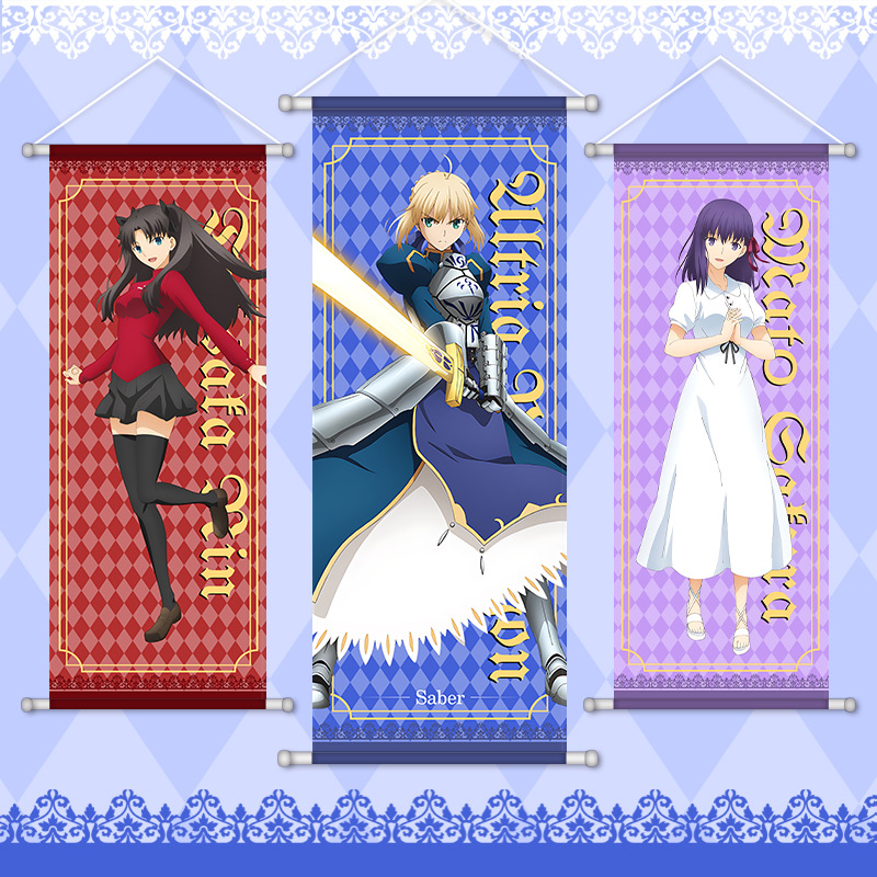 Anime Poster Print - Fate Game Anime Wandbehang: Altria, Rin,