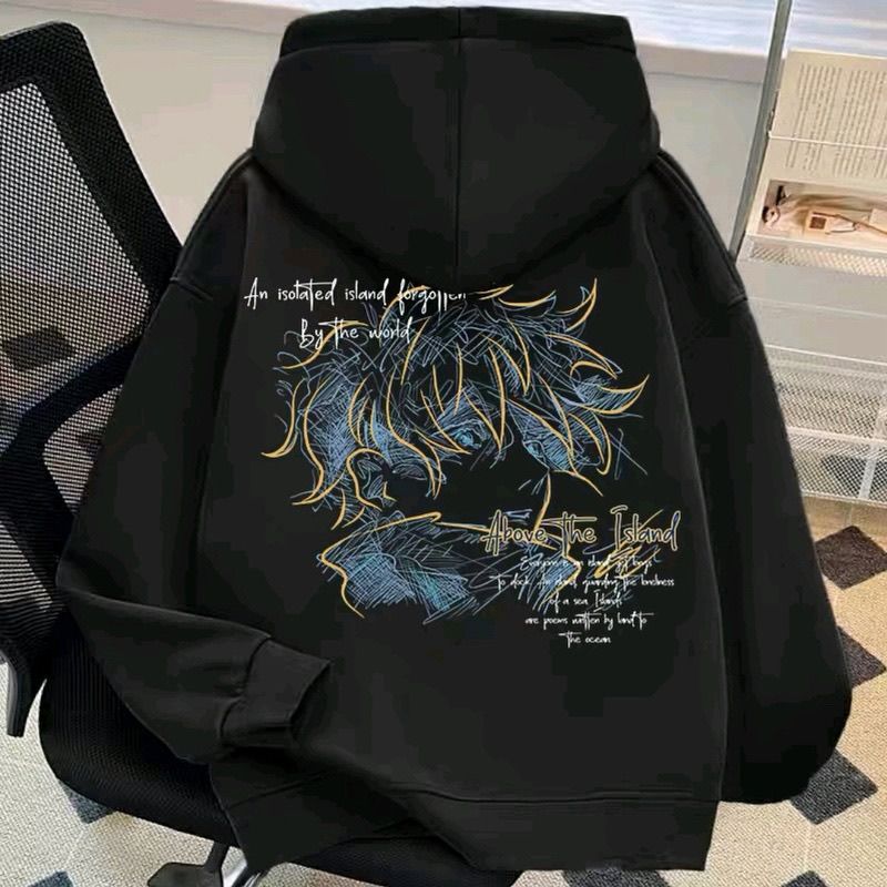 Anime Merchandise Shirt - Jujutsu Kaisen Anime Merchandise Niedlicher Cartoon-Studenten-Hoodie,