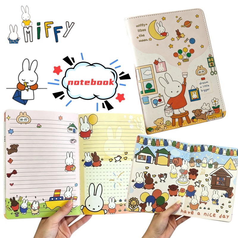 Art Book Illustration - Neues B6 Miffy Niedliches Notizbuch mit