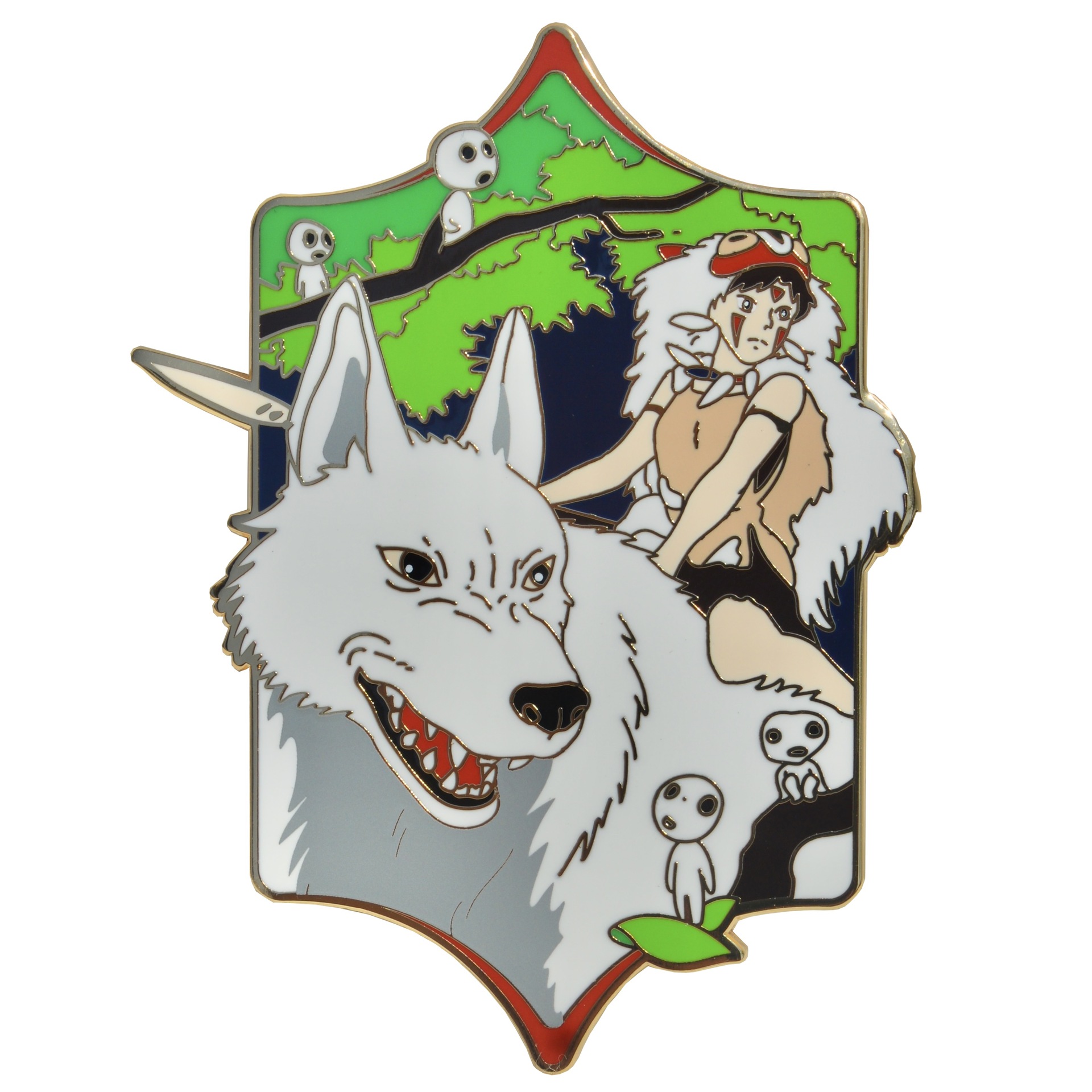 Anime Merchandise In Japanese - Anime Merchandise Mononoke Brosche Prinzessin Metall