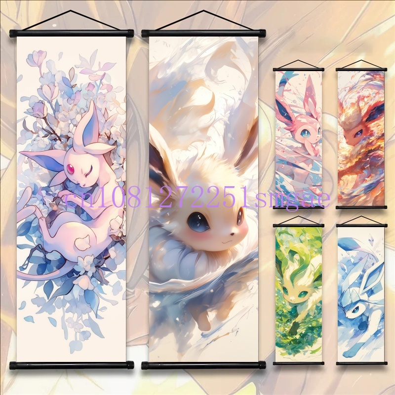 Anime Poster Print - Gedrucktes Poster, Anime-Wandkunst, Greninja-Bilder, Gardevoir-Gemälde, Leinwand,