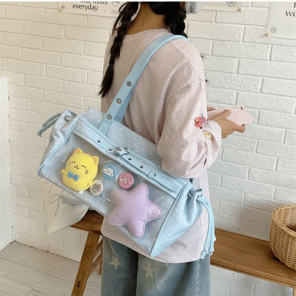Harajuku Polka Dot Itabag Y2K  – Anime Merchandise Women Bewertung und Preis