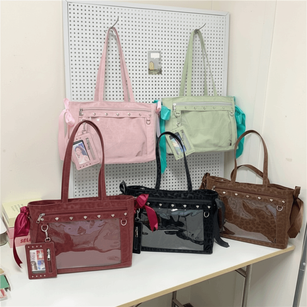 Harajuku Bow Rivet Itabag Y2K  – Anime Merchandise Women Bewertung und Preis