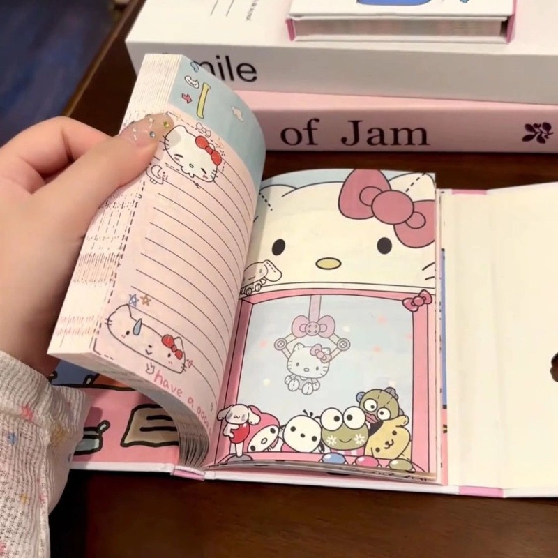 Hello Kitty Ausgestanztes Drei – Art Book Illustration Bewertung und Preis
